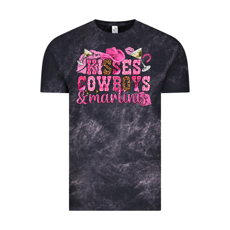 Kisses Cowboys Martinis Vintage Tee by NancyCooperArtShop | Teevron