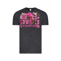 Vintage Black kisses cowboys martinis Vintage Tee - NancyCooperArtShop