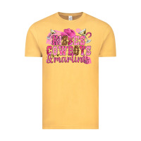Vintage Mustard kisses cowboys martinis Vintage Tee - NancyCooperArtShop