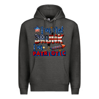 Charcoal Heather I'm not drunk i'm patriotic 4th of july Premium Hoodie - CowGirlArtShop