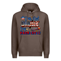Coffee I'm not drunk i'm patriotic 4th of july Premium Hoodie - CowGirlArtShop