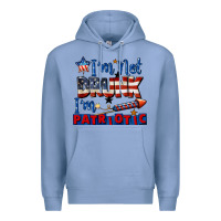 Colony Blue I'm not drunk i'm patriotic 4th of july Premium Hoodie - CowGirlArtShop