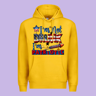 I'm Not Drunk I'm Patriotic 4th Of July Premium Hoodie Designed By Cowgirlartshop