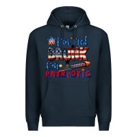Navy I'm not drunk i'm patriotic 4th of july Premium Hoodie - CowGirlArtShop