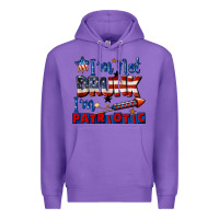 Purple I'm not drunk i'm patriotic 4th of july Premium Hoodie - CowGirlArtShop