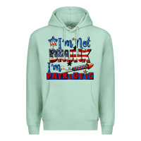Seafoam I'm not drunk i'm patriotic 4th of july Premium Hoodie - CowGirlArtShop
