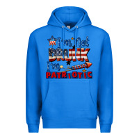 True Royal I'm not drunk i'm patriotic 4th of july Premium Hoodie - CowGirlArtShop