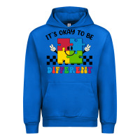 Cobalt It's Okay To Be Different Urban Hoodie - CowhideDigitalArt