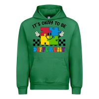 Emerald It's Okay To Be Different Urban Hoodie - CowhideDigitalArt