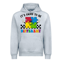 Heather Grey It's Okay To Be Different Urban Hoodie - CowhideDigitalArt