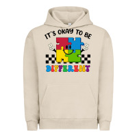 Pigment French Oak It's Okay To Be Different Urban Hoodie - CowhideDigitalArt