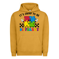 Pigment Peanut Butter It's Okay To Be Different Urban Hoodie - CowhideDigitalArt