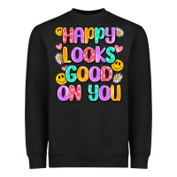 Black happy looks good on you Heavyweight Sweatshirt - Artiststas