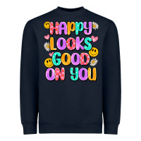 Navy happy looks good on you Heavyweight Sweatshirt - Artiststas