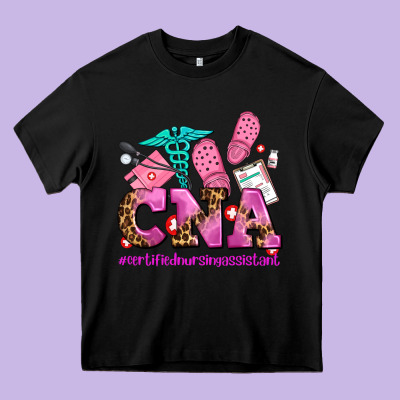 Cna Certified Nursing Assistant Heavy Core Tee Designed By Adodesignshop