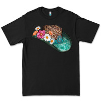 Black cowboy hat Premium Tee - AdoDesignShop