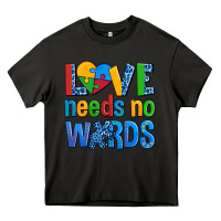 Asphalt love needs no words autism Heavy Core Tee - AdoDesignShop