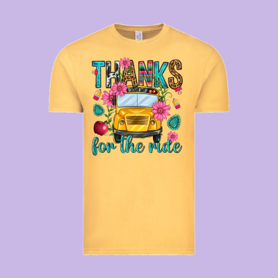 Thanks For The Ride Vintage Tee Designed By Nancycooperartshop