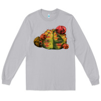 Moon Dust Gymnocalycium Variegated Cactus Long Sleeve Tee - LillyAllenDesigns