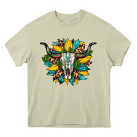 Mossy bull skull gemstone cactus leopard sunflower Heavy Core Tee - Artiststas
