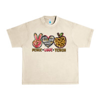 Sandshell peace love teach Urban Heavy Tee - NancyCooperArtShop