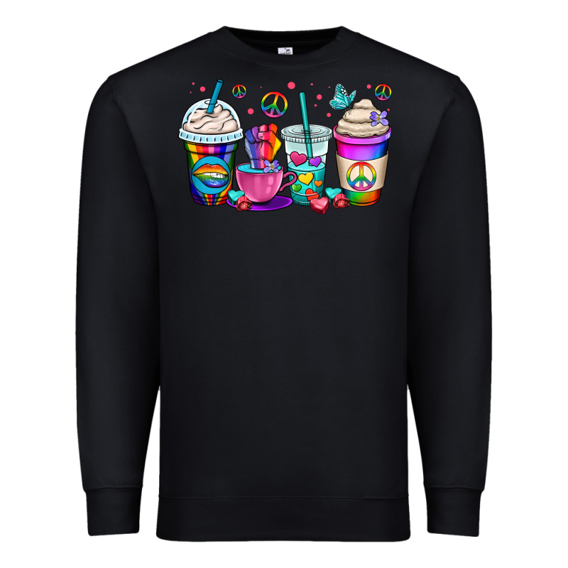 Pride Lgbtq Coffee Cups Premium Sweatshirt by OliviaCreatesArt | Teevron
