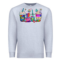 Heather Grey pride lgbtq coffee cups Premium Sweatshirt - OliviaCreatesArt