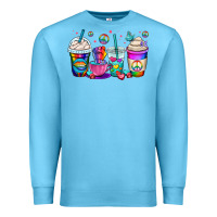 Ocean Blue pride lgbtq coffee cups Premium Sweatshirt - OliviaCreatesArt