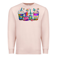 Pale Pink pride lgbtq coffee cups Premium Sweatshirt - OliviaCreatesArt