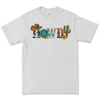 Dove Grey howdy with cowboy hat and cactus Premium Tee - Artiststas