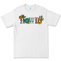White howdy with cowboy hat and cactus Premium Tee - Artiststas