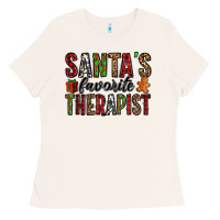 Bone santa's favorite therapist Ladies Tee - Jasminsmagicworld