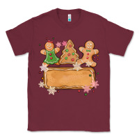 Burgundy costom name christmas cookie Classic Tee - MaliasSmallBusiness