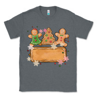 Charcoal Heather costom name christmas cookie Classic Tee - MaliasSmallBusiness