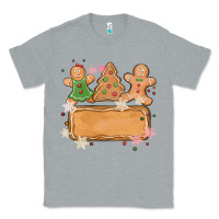 Heather Grey costom name christmas cookie Classic Tee - MaliasSmallBusiness