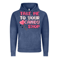 Vintage Denim take me to your candy shop Vintage Hoodie - MaliasSmallBusiness