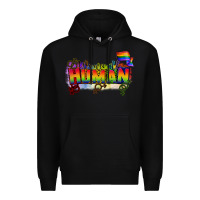 Black We are all human Premium Hoodie - CowGirlArtShop