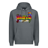 Rock We are all human Premium Hoodie - CowGirlArtShop
