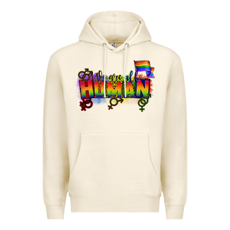We Are All Human Premium Hoodie by CowGirlArtShop | Teevron