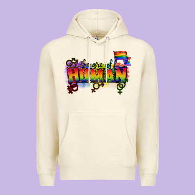 We Are All Human Premium Hoodie Designed By Cowgirlartshop