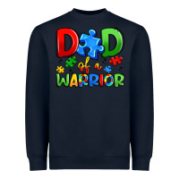 Navy dad of a warrior Heavyweight Sweatshirt - Artiststas
