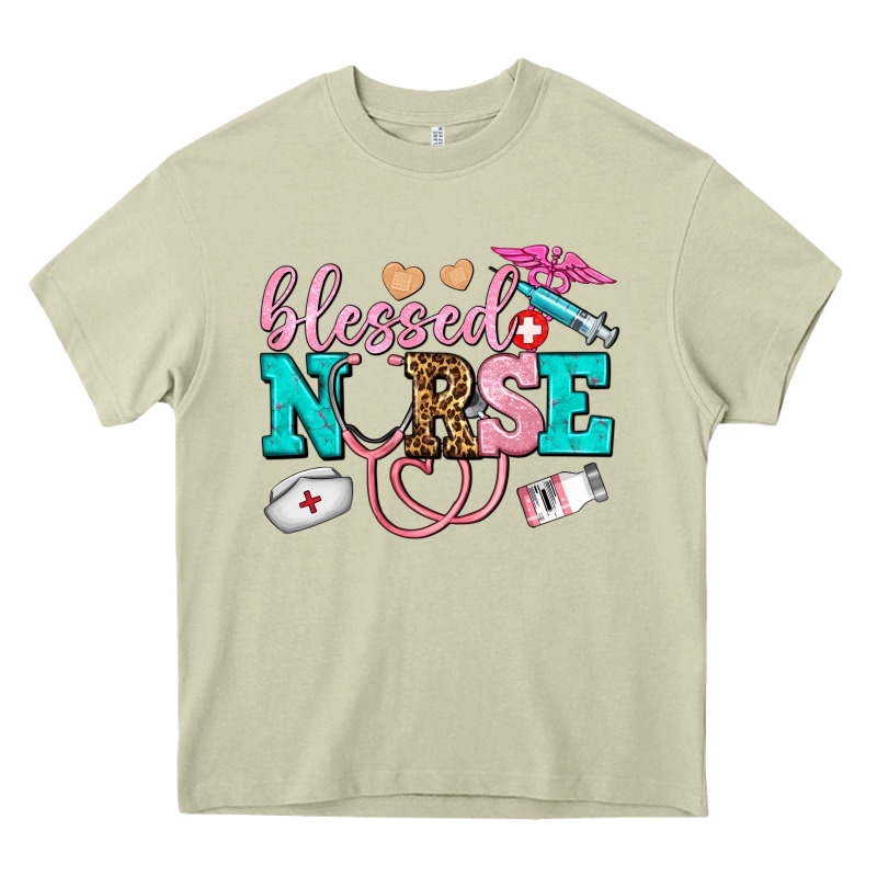 Blessed Nurse Heavy Core Tee by AdoDesignShop | Teevron