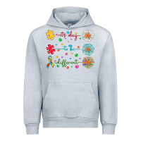Heather Grey It's Okay To Be Different Urban Hoodie - CowhideDigitalArt