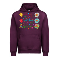 Mauve Wine It's Okay To Be Different Urban Hoodie - CowhideDigitalArt