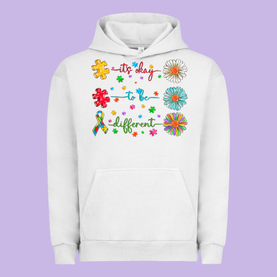 It's Okay To Be Different Urban Hoodie Designed By Cowhidedigitalart