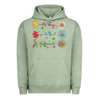 Pigment Oil Green It's Okay To Be Different Urban Hoodie - CowhideDigitalArt