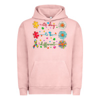 Pigment Salmon It's Okay To Be Different Urban Hoodie - CowhideDigitalArt