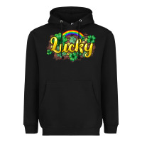 Black Lucky St. Patrick's Day Heavyweight Hoodie - HowdyJamesFarm