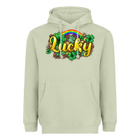 Matcha Lucky St. Patrick's Day Heavyweight Hoodie - HowdyJamesFarm