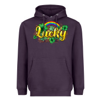 Plum Lucky St. Patrick's Day Heavyweight Hoodie - HowdyJamesFarm